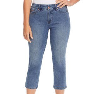 NWT NINE WEST CHRYSTIE STRETCH CAPRI JEANS
